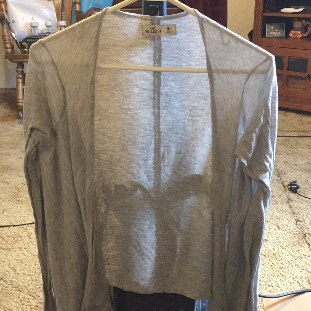 Grey Hollister Cardigan Medium/ Larger